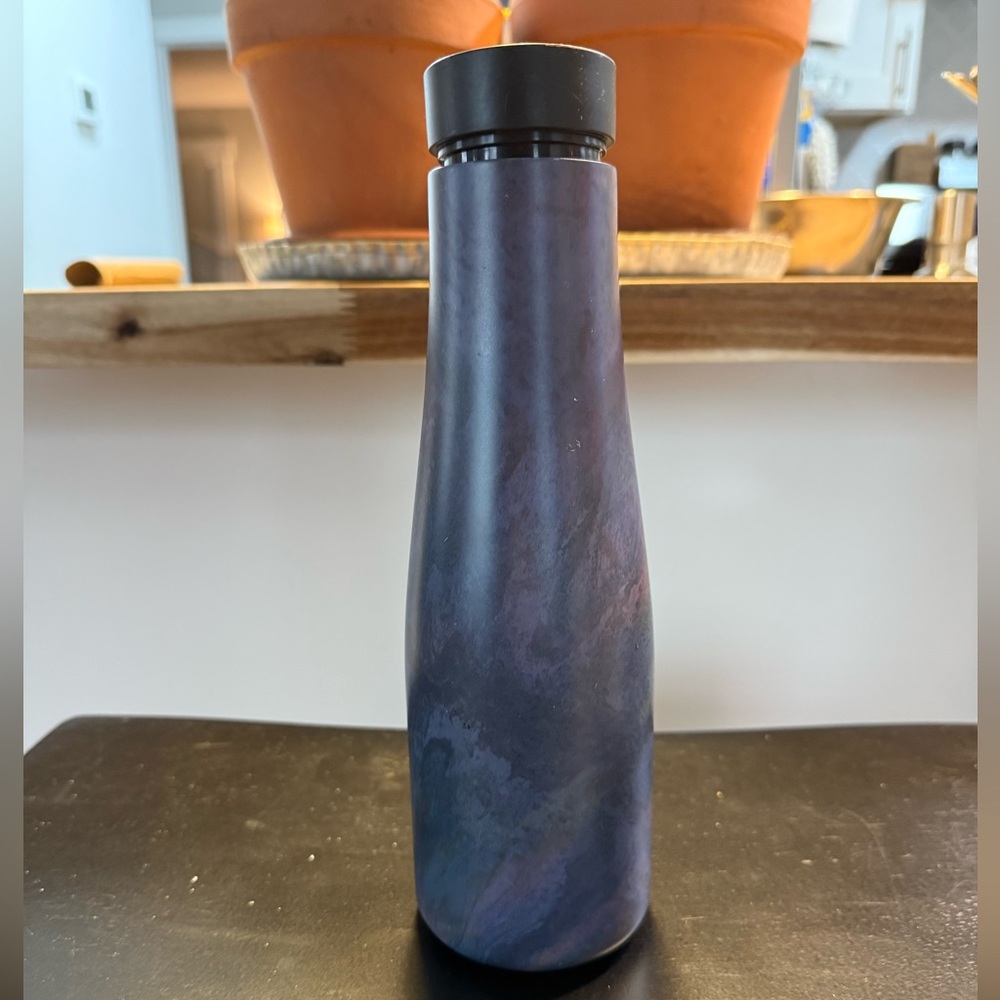 Lululemon Stainless Steel Water Bottle — Black and Purple